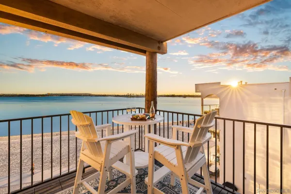 a view of a balcony