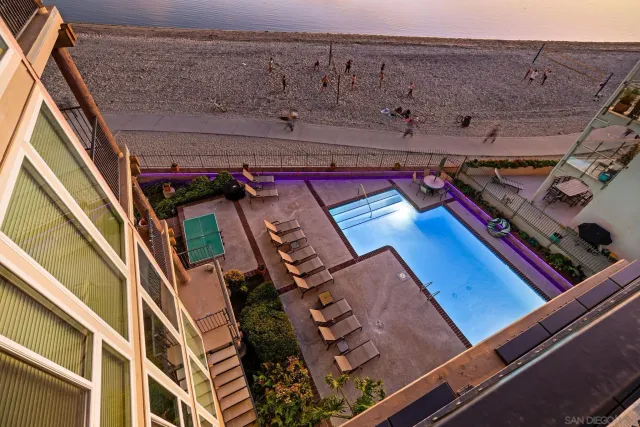 a roof deck view with a barbeque