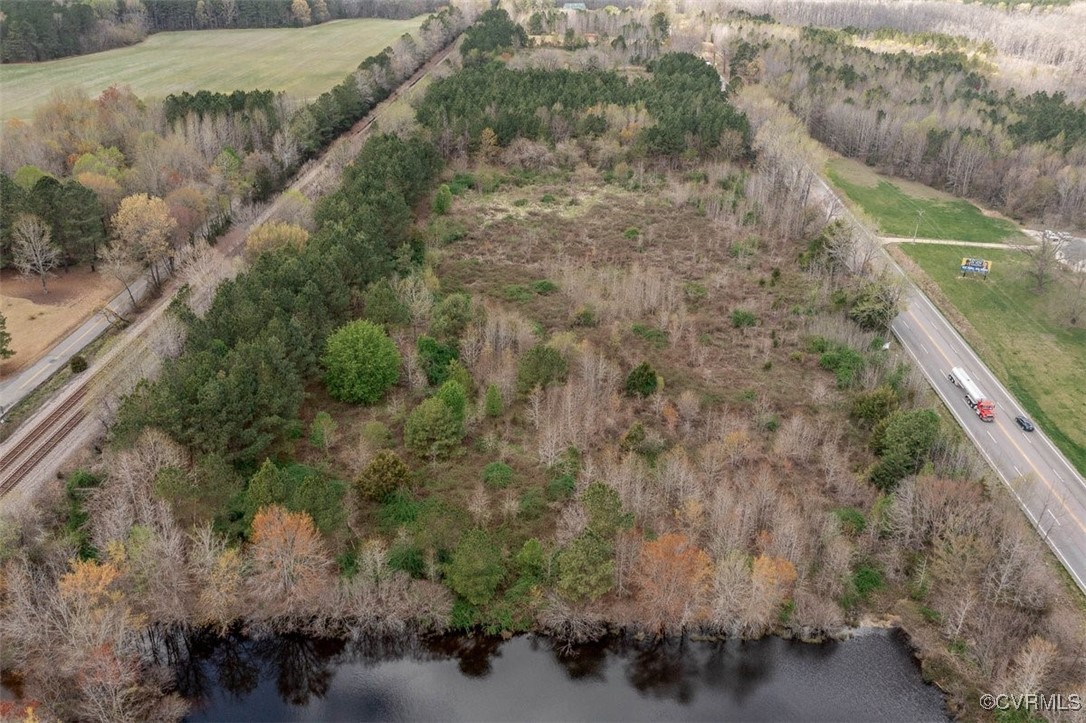 Bird's eye view rt 460 as road frontage high traff