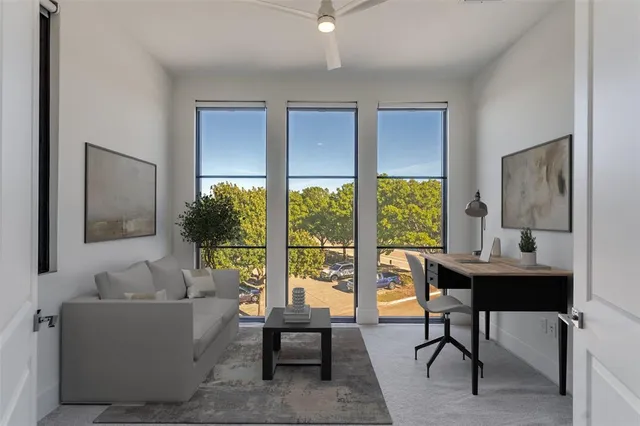 wooden floor and windows in an empty room