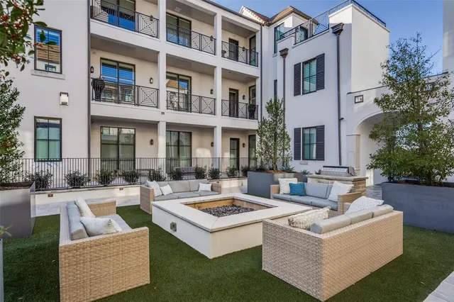 a outdoor space view with a sitting space