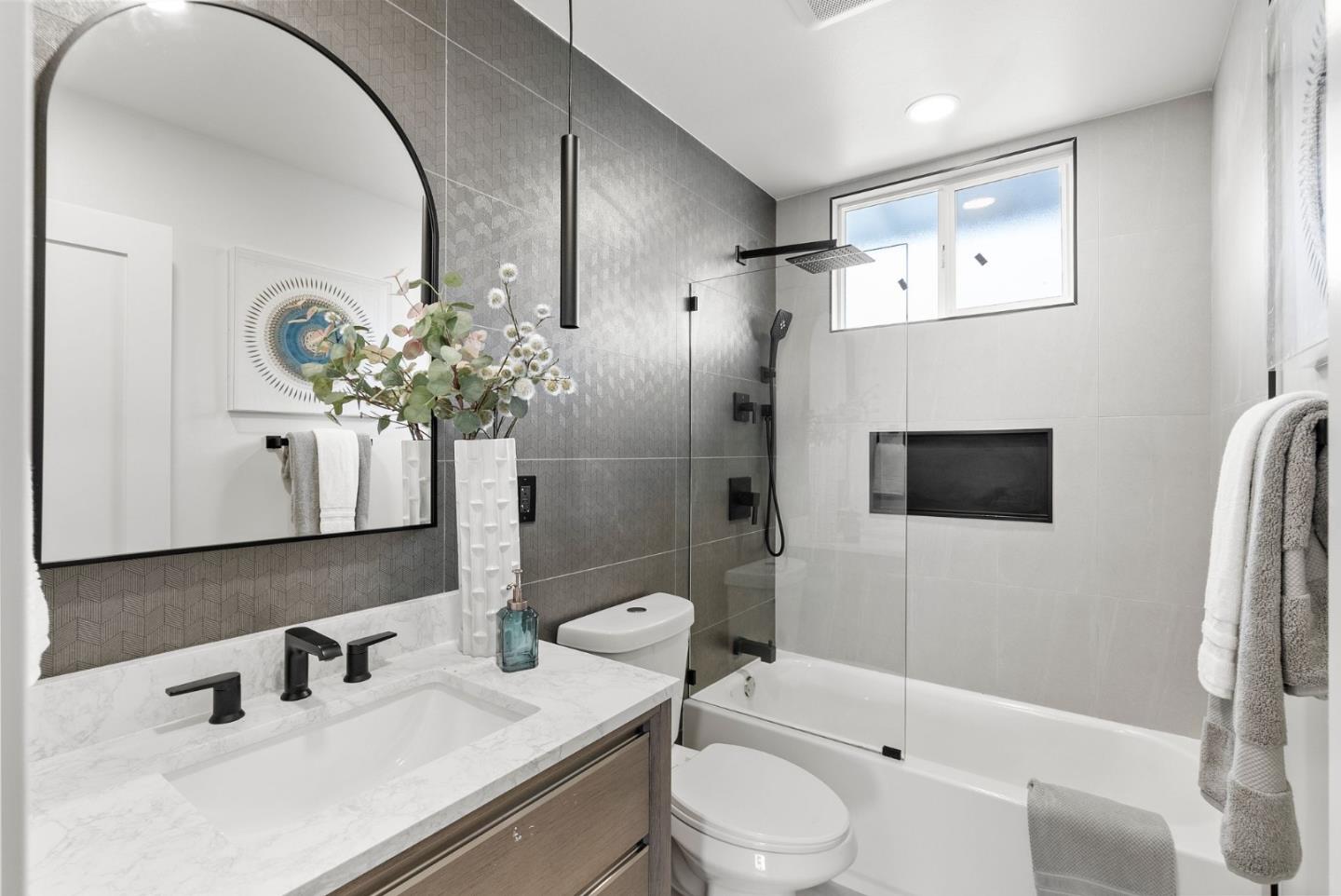 384 Lynbrook Drive Pacifica, CA 94044 - Photo 24 of 40 a bathroom with a sink a toilet and shower