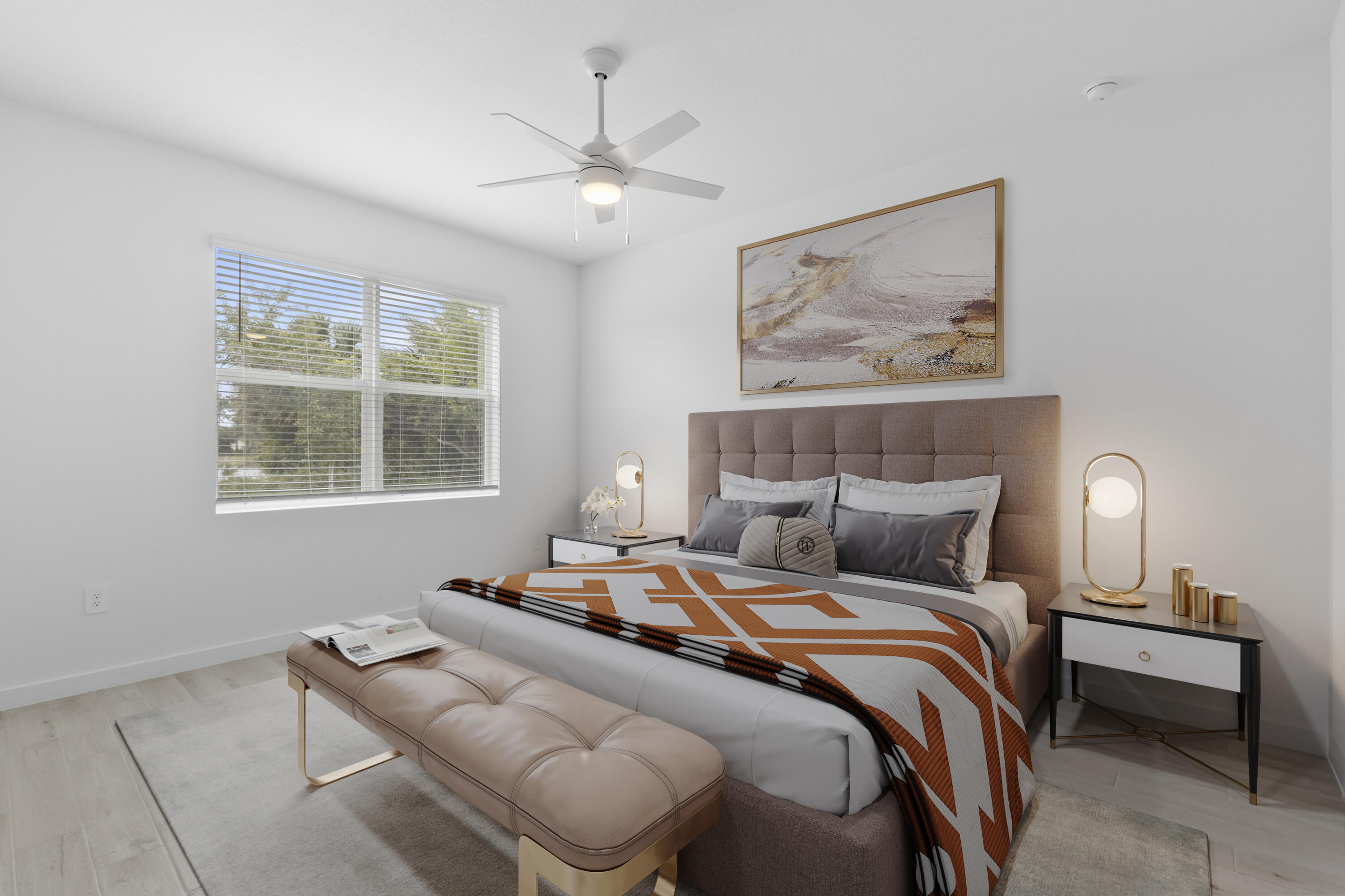 5880 Southeast Sky Blue Circle Stuart, FL 34997 - Photo 17 of 48 a bedroom with bed and window