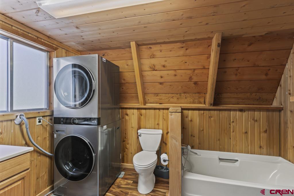 1201 Spruce Road Cimarron, CO 81220 - Photo 18 of 35 a bathroom with a toilet and a sink