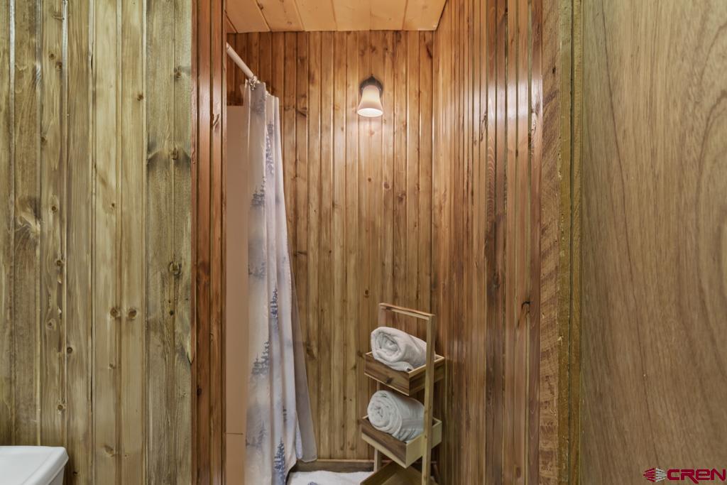 1201 Spruce Road Cimarron, CO 81220 - Photo 30 of 35 a bathroom with a shower