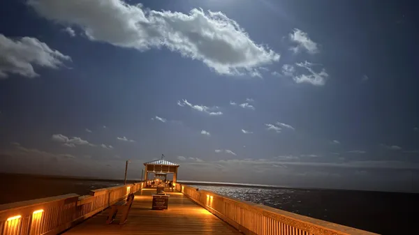a view of water heater with sky view