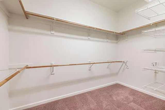 a view of a walk in closet