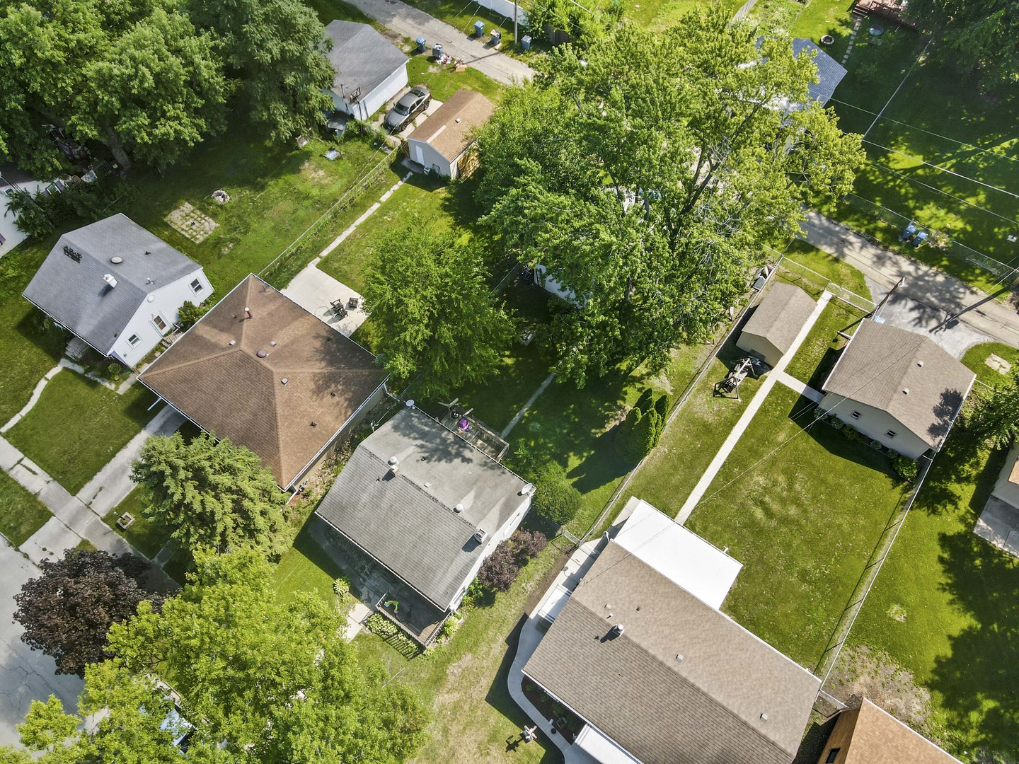 1548 South 5th Avenue Kankakee, IL 60901 - Photo 17 of 18 an aerial view of a house with a yard