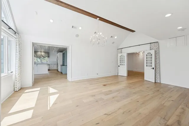 a view of an empty room