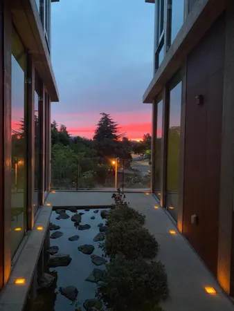 a view of street along with trees