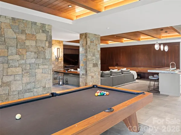 a outdoor space with tables and chairs