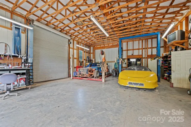 a view of a field with an ocean