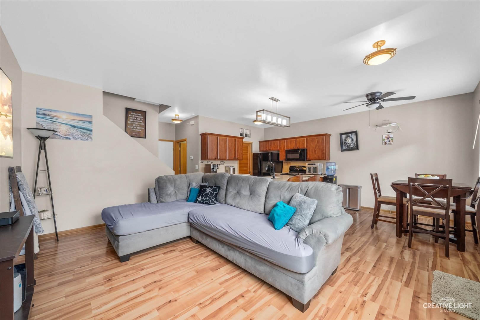 1517 Azalea Circle Romeoville, IL 60446 - Photo 2 of 19 a living room with furniture and wooden floor