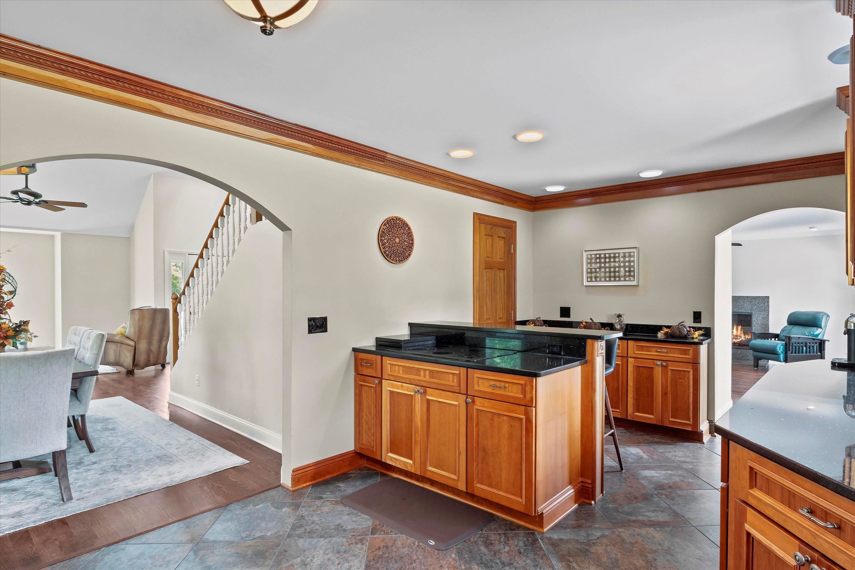 3509 Old Milburnie Road Raleigh, NC 27616 - Photo 19 of 74 a kitchen with stainless steel appliances granite countertop a stove and a sink