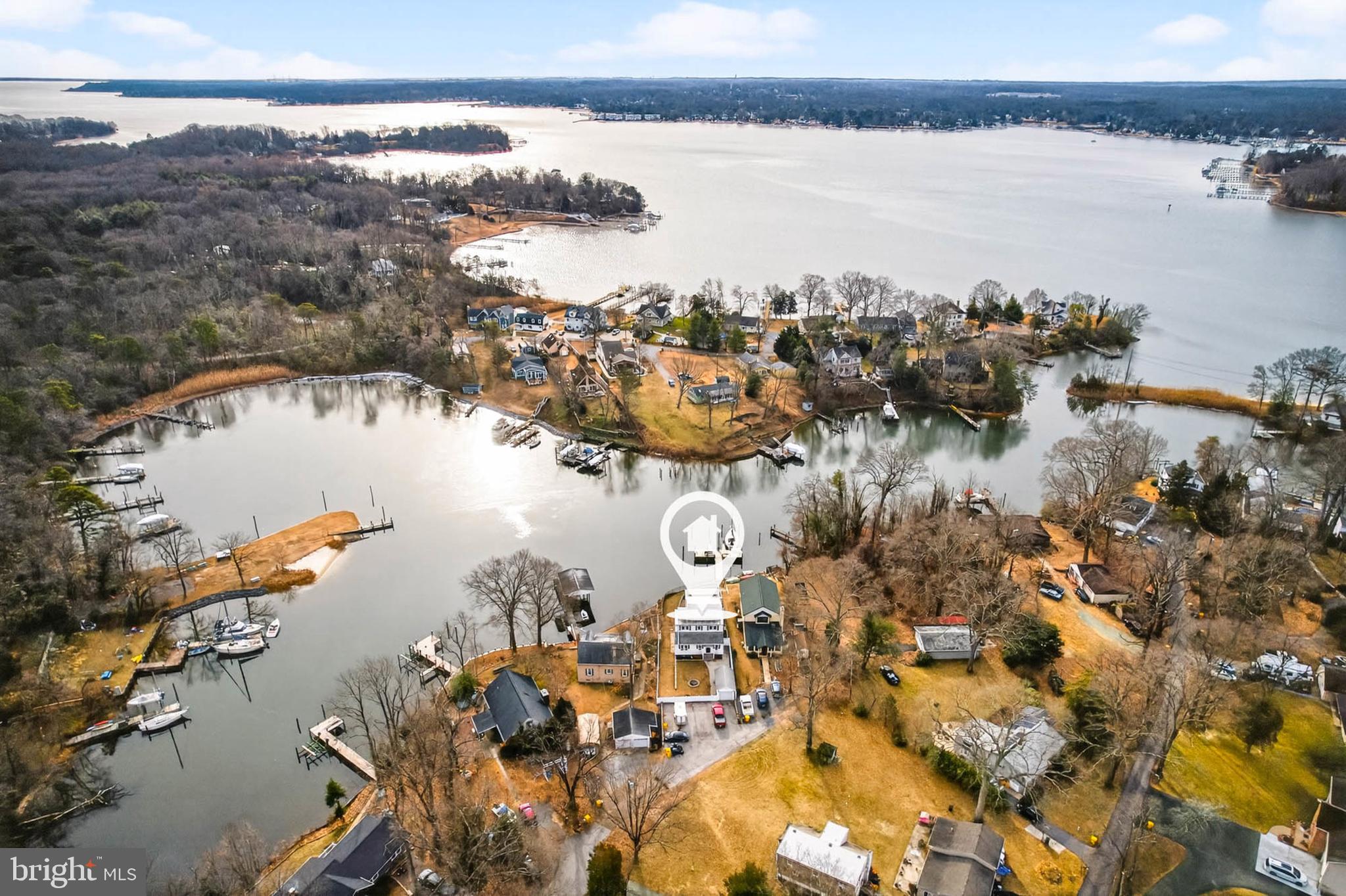 333 Sturtons Lane Pasadena, MD 21122 - Photo 2 of 46 Deep water at mouth of Magothy River