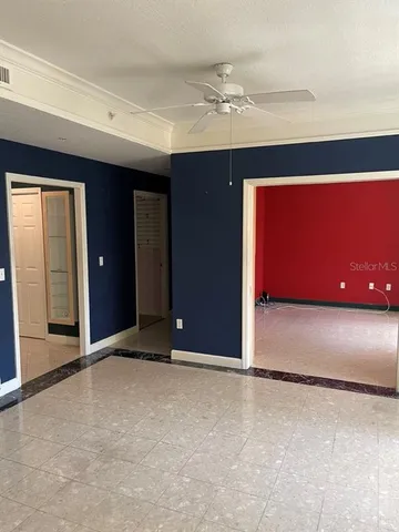 a view of an empty room