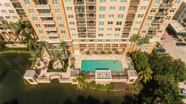 a bird view of a building