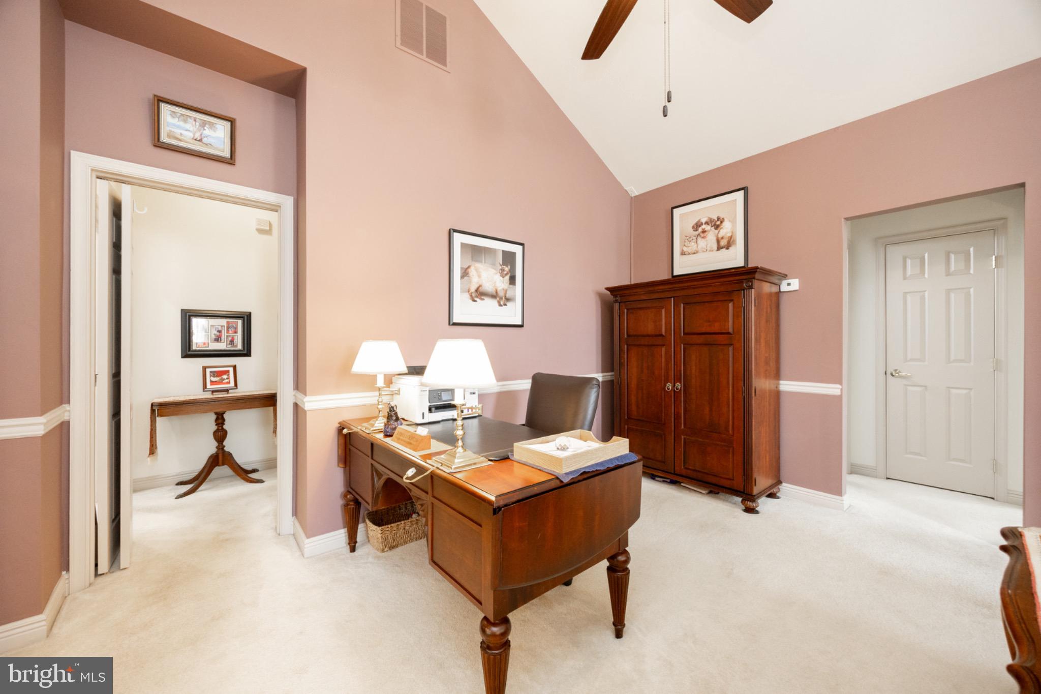 1701 Dawman Road Coatesville, PA 19320 - Photo 11 of 29 Elegant home office with vaulted ceilings.