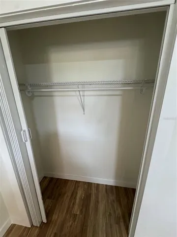 a close view of closet