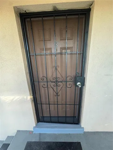 a view of a door