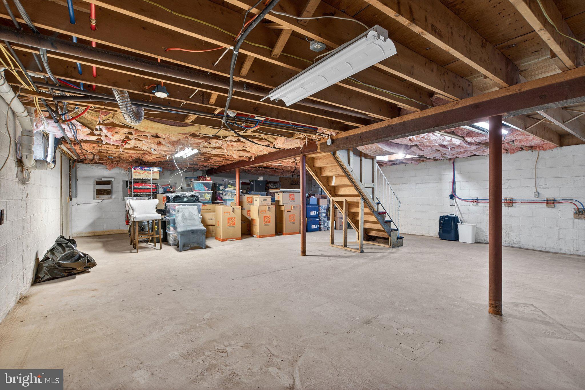 1100 South Valley Forge Road Lansdale, PA 19446 - Photo 31 of 43 Spacious unfinished basement ready for ideas.