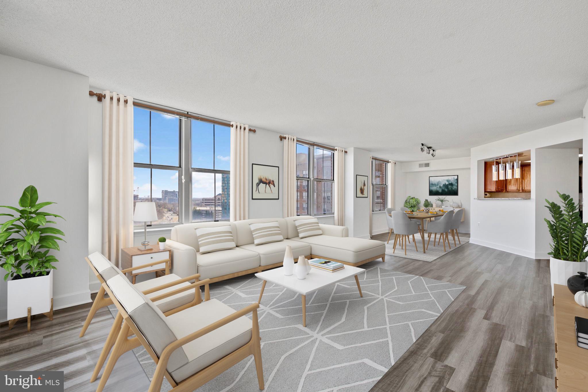 11800 Sunset Hills Road, Unit 1005 Reston, VA 20190 - Photo 42 of 42 Truly open concept floor plan w/walls of windows