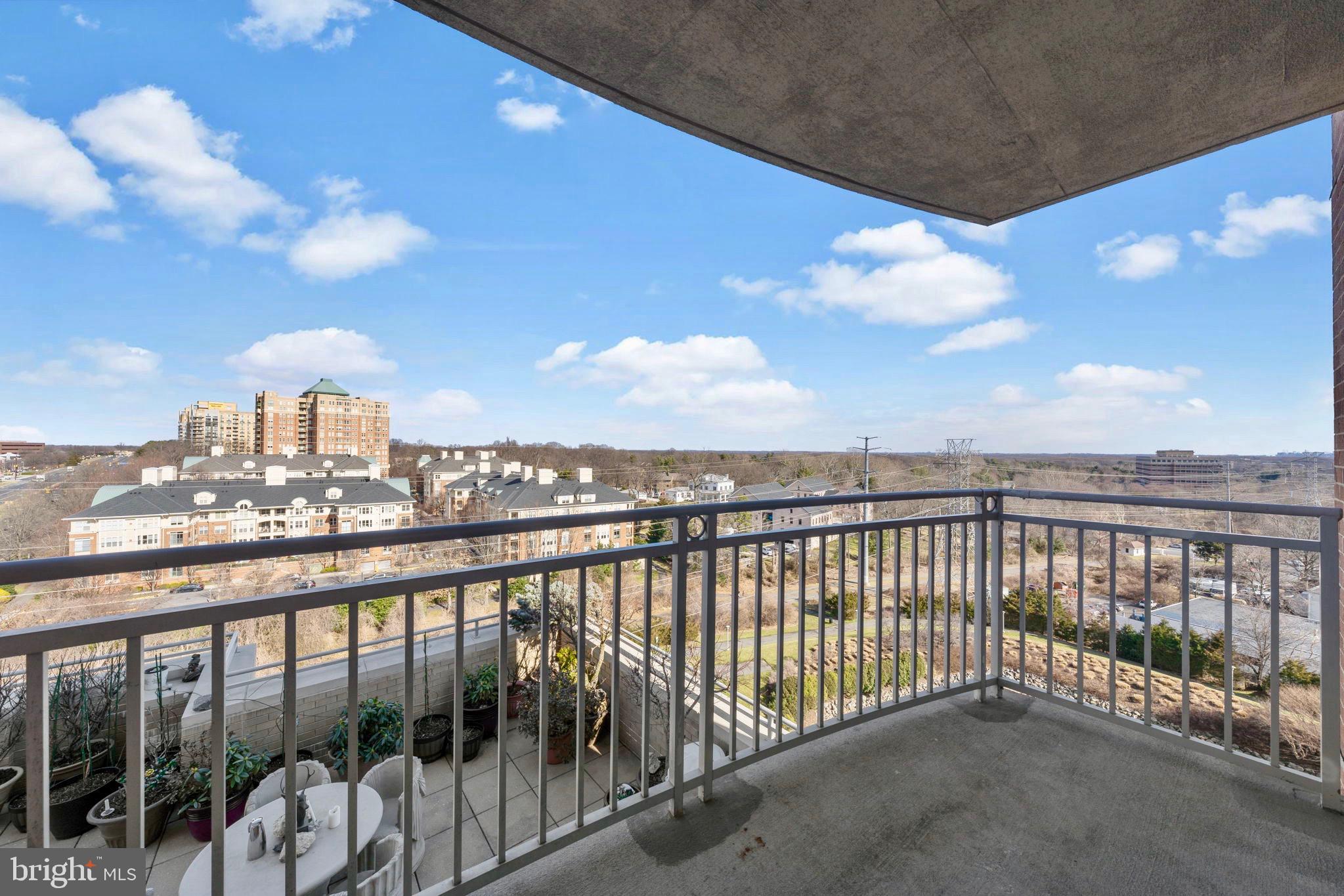 11800 Sunset Hills Road, Unit 1005 Reston, VA 20190 - Photo 14 of 42 Second Balcony located off living room shows NE