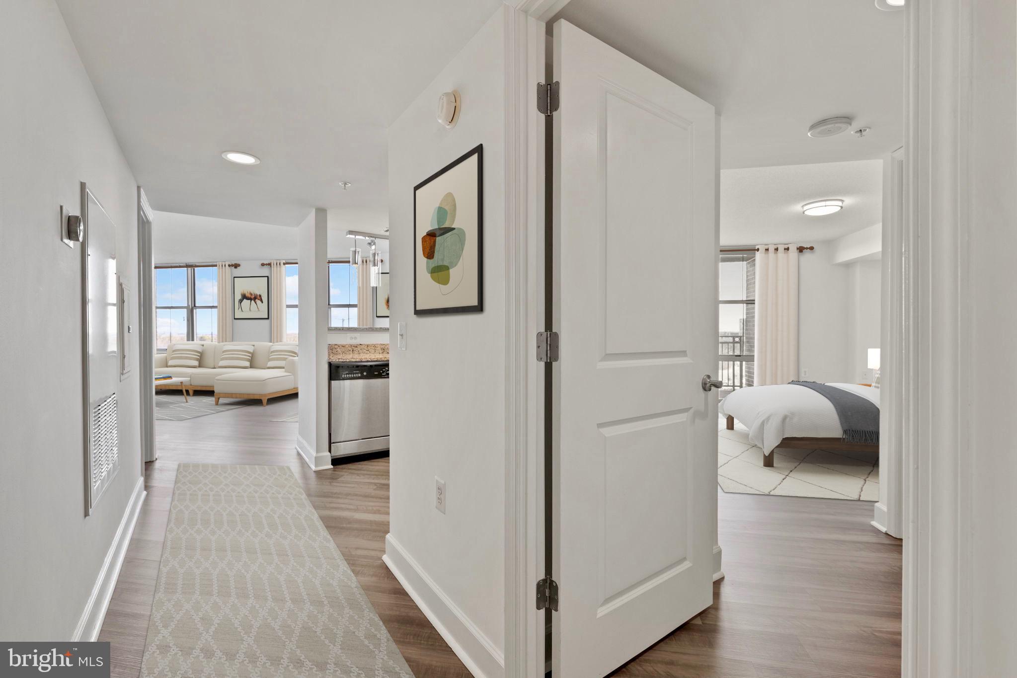 11800 Sunset Hills Road, Unit 1005 Reston, VA 20190 - Photo 4 of 42 Entry Hall w/first bedroom suite access
