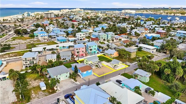 a view of beach and small space