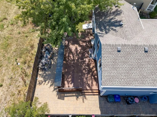 an aerial view of residential building and lake view
