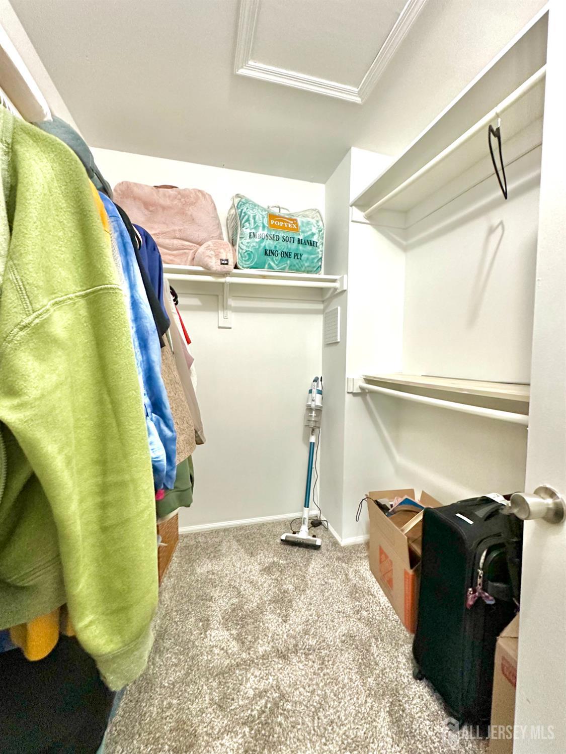 41 Brookview Circle Jamesburg, NJ 08831 - Photo 33 of 38 a view of walk in closet with clothes and shoes