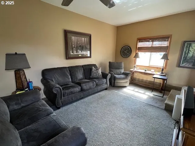 a living room with furniture and a couch