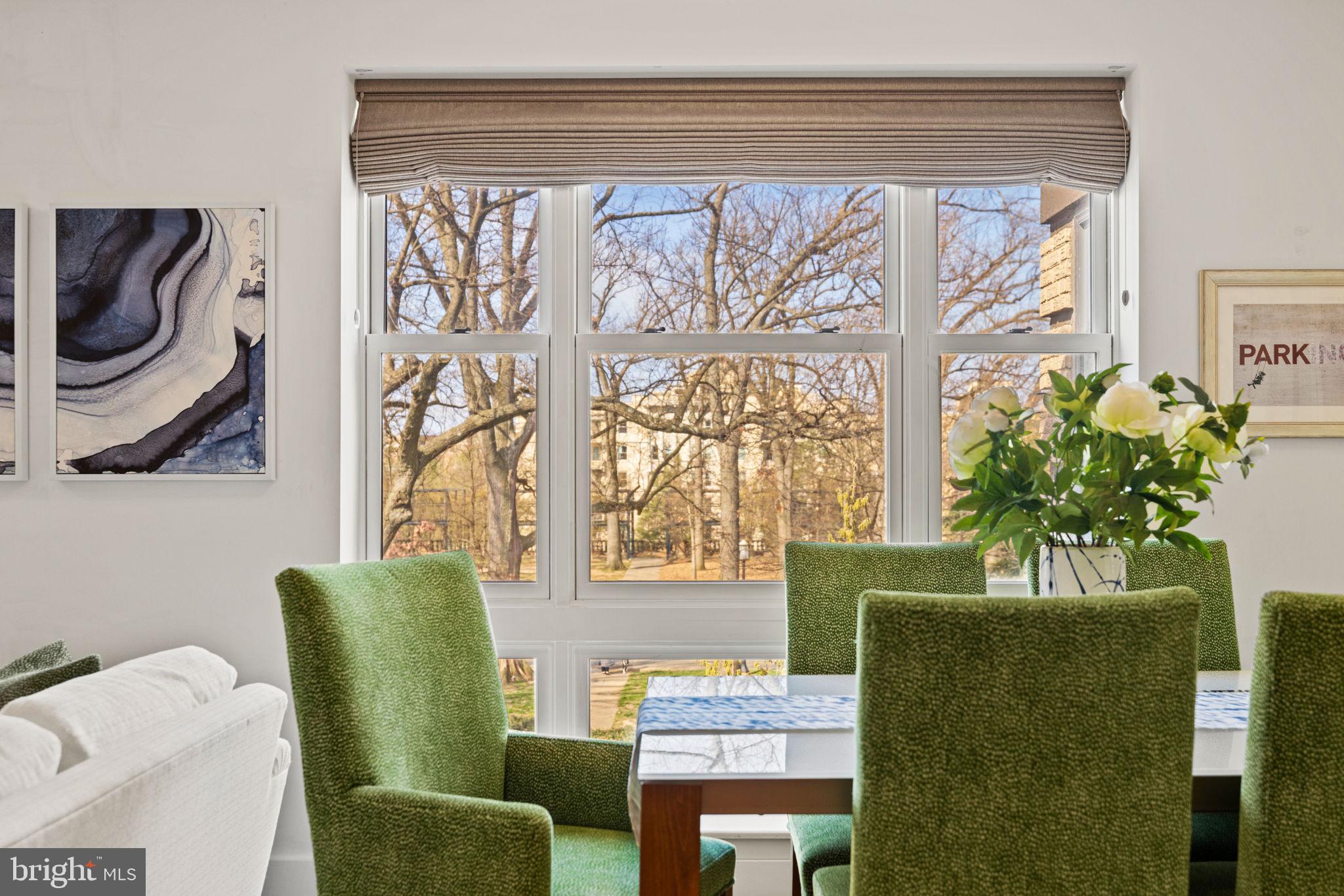 2331 15th Street Northwest, Unit PH01N Washington, DC 20009 - Photo 20 of 92 Tree Top Views from the Dining Room