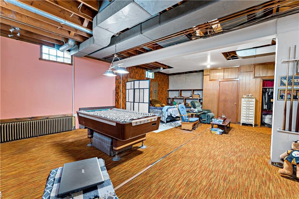 38 May Avenue McKees Rocks, PA 15136 - Photo 24 of 38 a room with furniture pool table table tennis closet