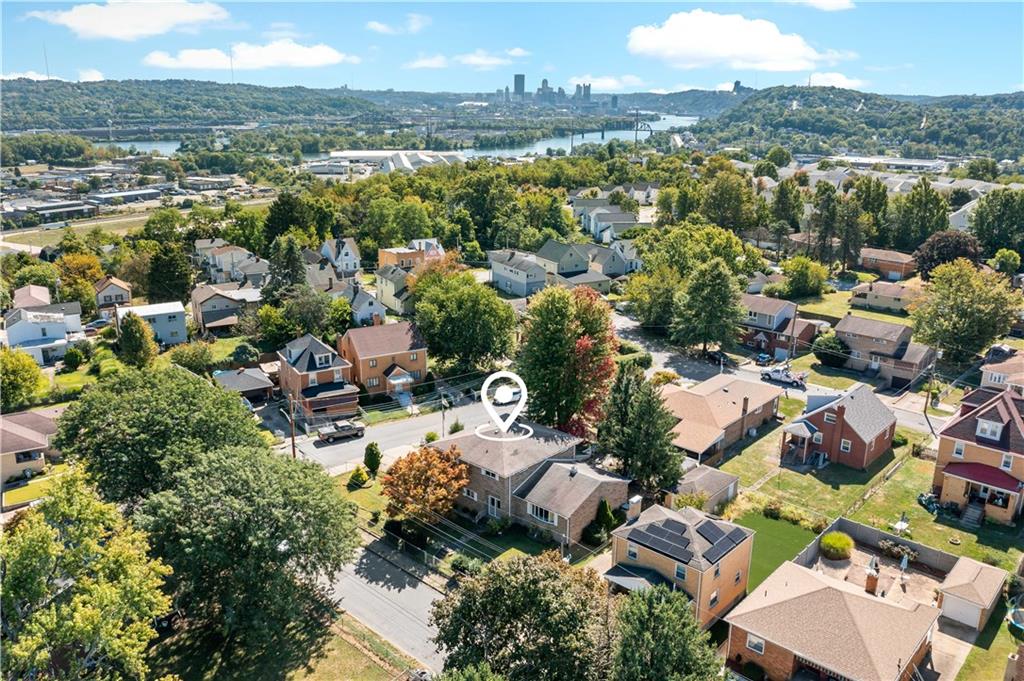 38 May Avenue McKees Rocks, PA 15136 - Photo 35 of 38 an aerial view of a city with lots of residential buildings