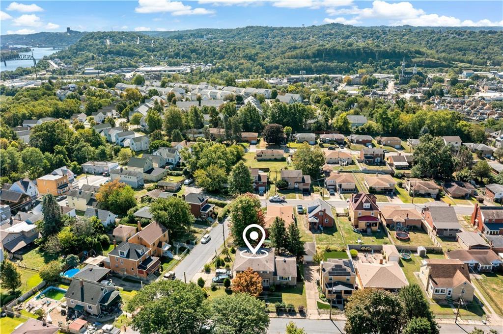 38 May Avenue McKees Rocks, PA 15136 - Photo 36 of 38 an aerial view of residential building with green space