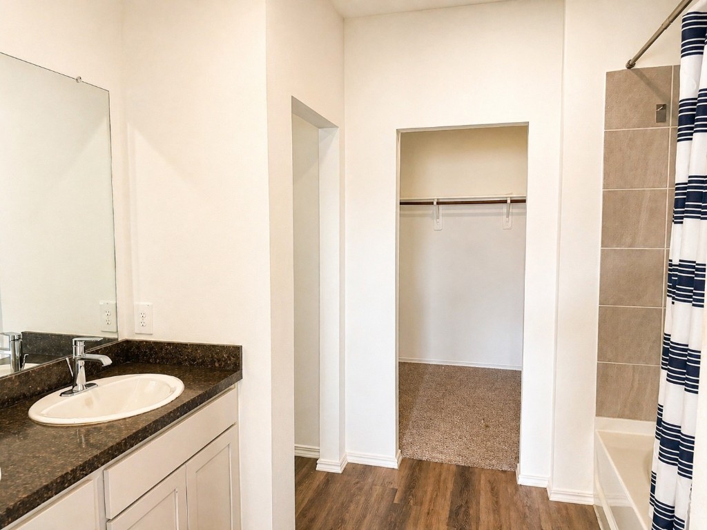 5218 Mossdale Blf Lane Spring, TX 77373 - Photo 10 of 14 a bathroom with a sink and a mirror