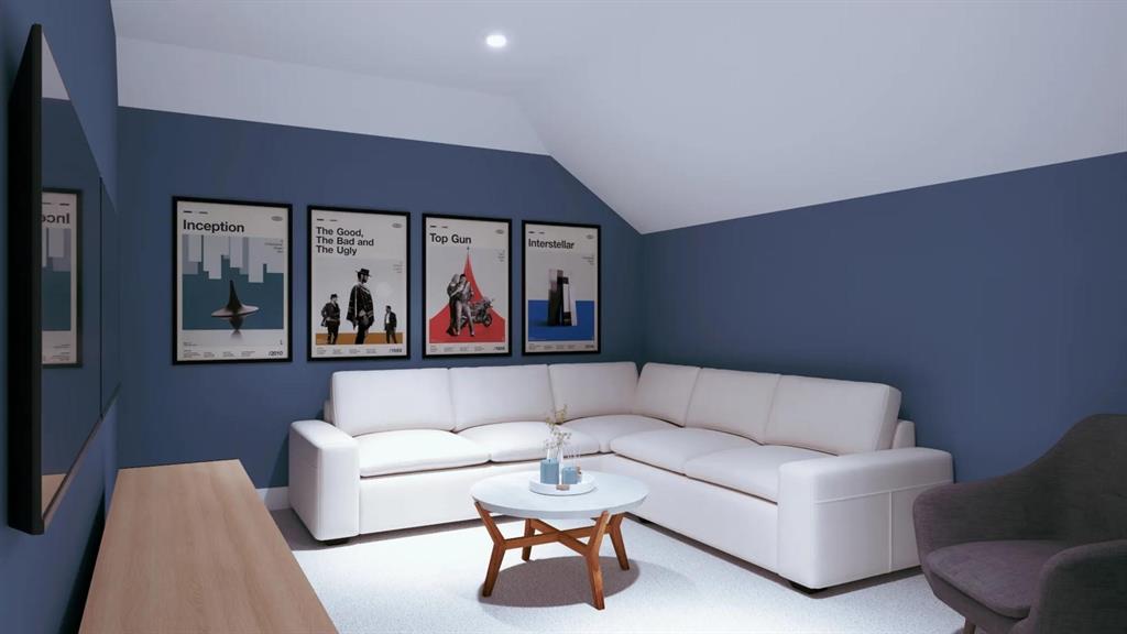 225 Bee Balm Road McKinney, TX 75071 - Photo 14 of 30 a living room with furniture and a wall painting