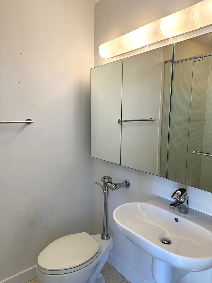 910 North Lake Shore Drive, Unit 2220 Chicago, IL 60611 - Photo 15 of 21 a bathroom with a sink a toilet and shower