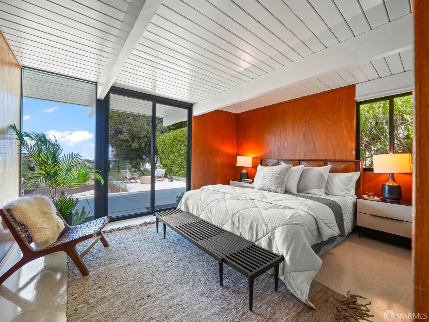 5664 Greenridge Road Castro Valley, CA 94552 - Photo 21 of 59 a bed room with a bed and a chair