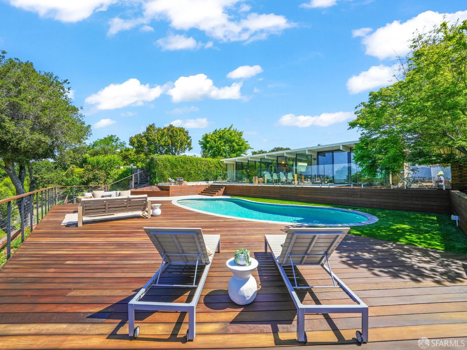 5664 Greenridge Road Castro Valley, CA 94552 - Photo 42 of 59 a view of a swimming pool with a patio