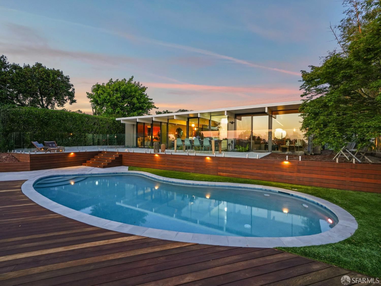 5664 Greenridge Road Castro Valley, CA 94552 - Photo 52 of 59 a swimming pool with outdoor seating and yard