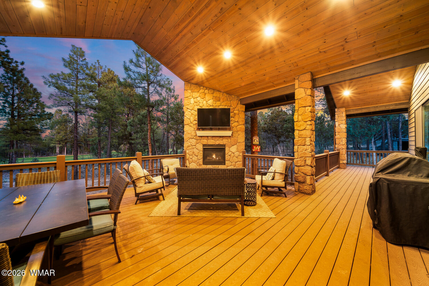 3360 West Blazingstar Road Show Low, AZ 85901 - Photo 4 of 71 Entertaining & Sitting Area On The Back Deck
