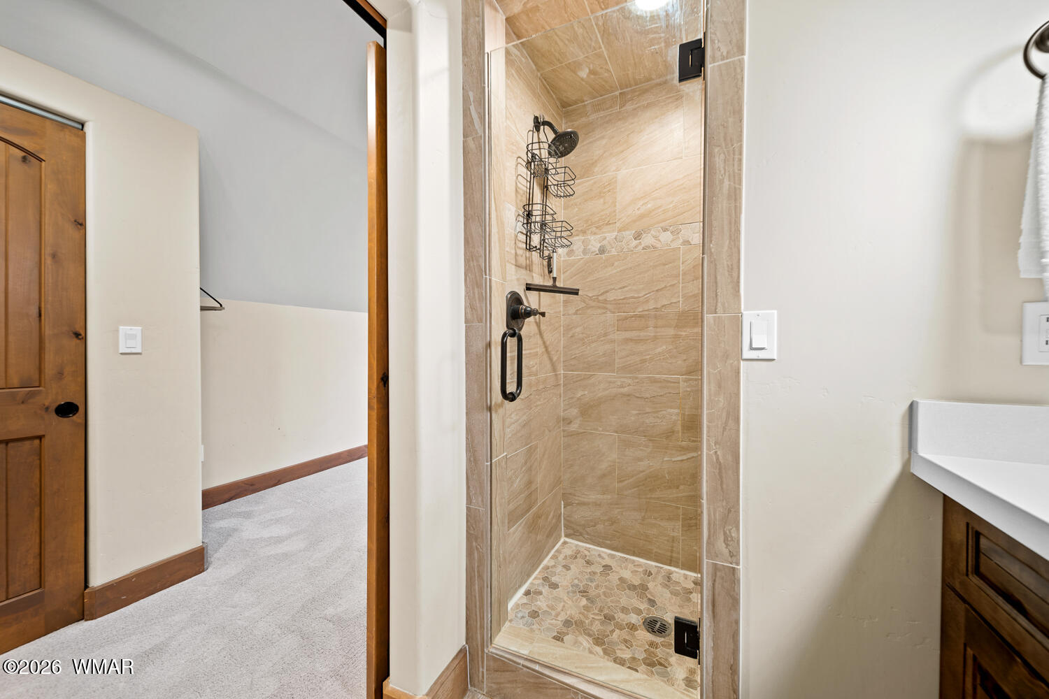 3360 West Blazingstar Road Show Low, AZ 85901 - Photo 53 of 71 a bathroom with a shower and sink