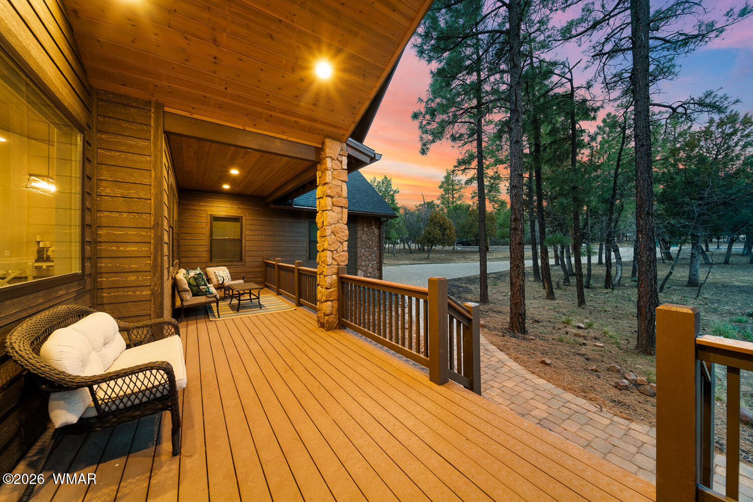 3360 West Blazingstar Road Show Low, AZ 85901 - Photo 66 of 71 a view of a patio with wooden floor