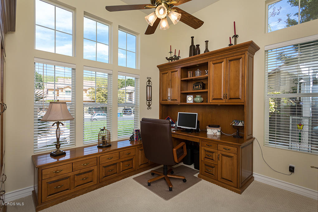 210 Knoll Ridge Road Simi Valley, CA 93065 - Photo 9 of 46 a view of a workspace with furniture and a window