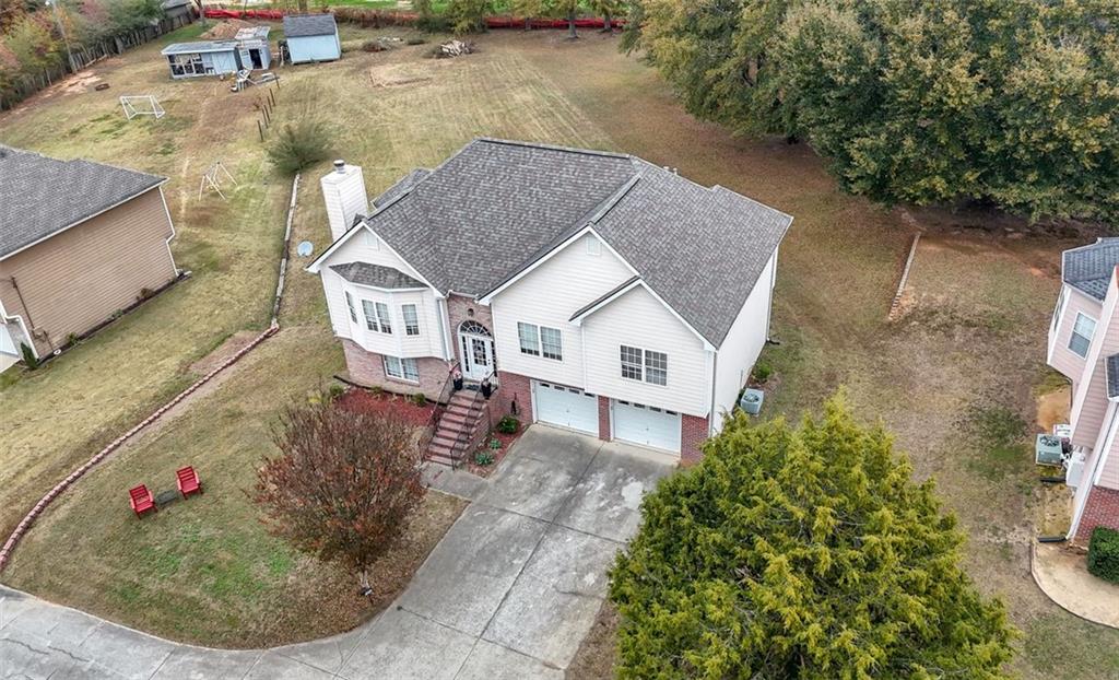 1856 Whitley Road Bethlehem, GA 30620 - Photo 25 of 28 an aerial view of a house with outdoor seating