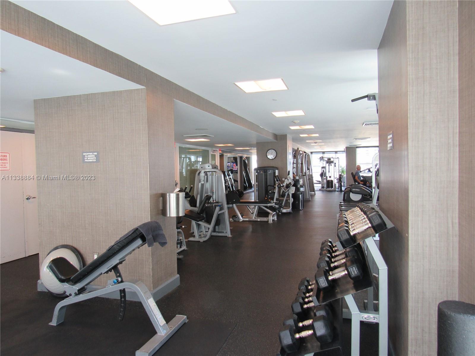 Plaza on Brickell Miami, FL 33131 - Photo 25 of 31 a view of a room with gym equipment