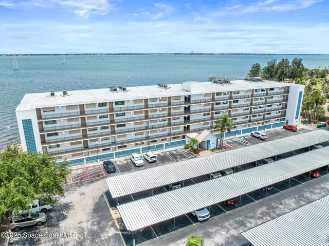 a view of a terrace with a lake view