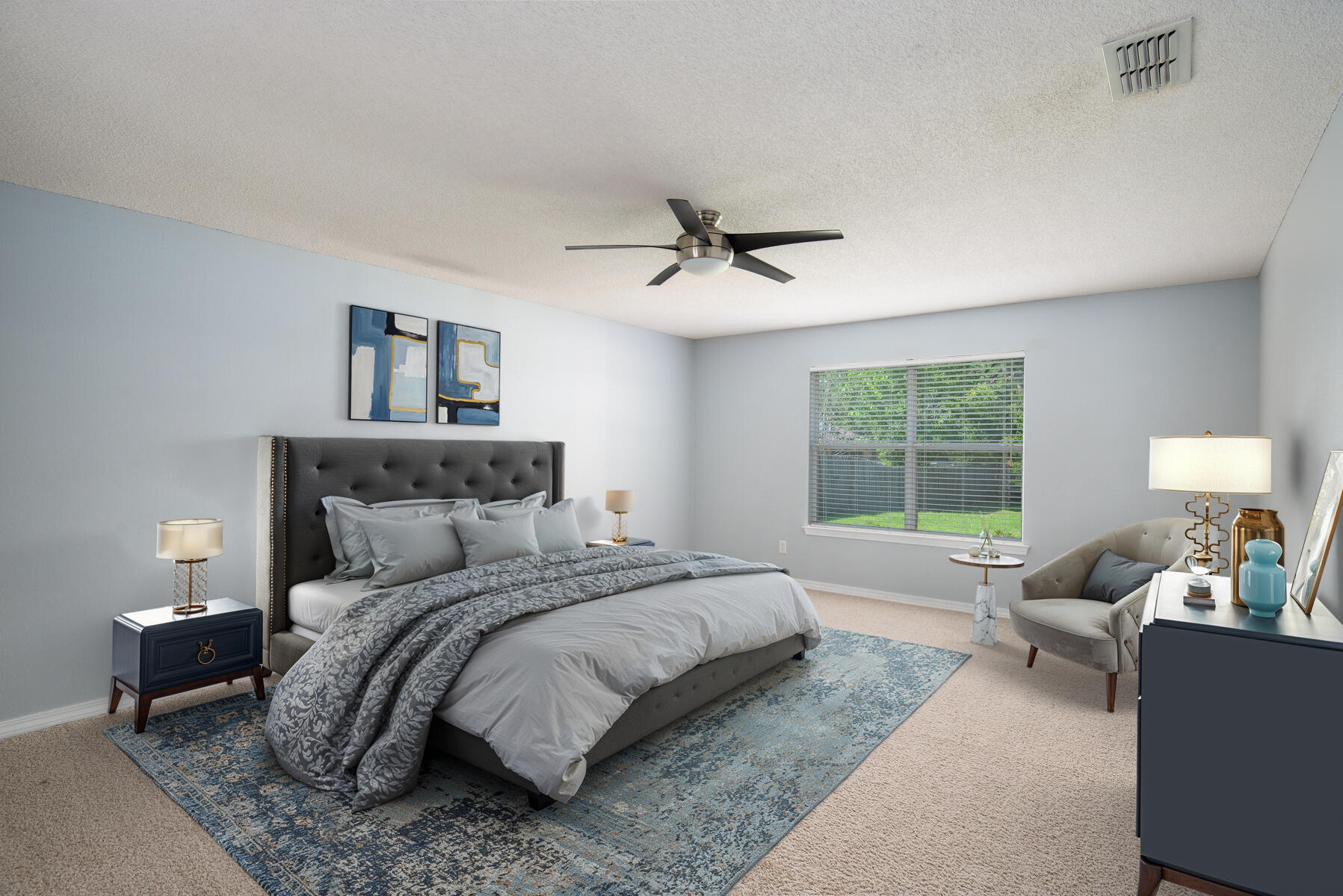 7292 Broadmoor Street Navarre, FL 32566 - Photo 38 of 43 Staged Primary Bedroom